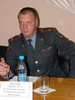начальник УВД по г. Ухте подполковник милиции Константин Синяпкин